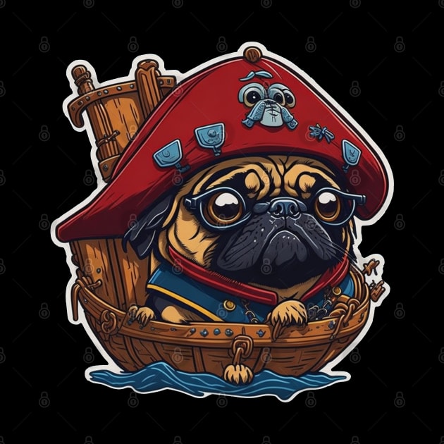 Pirate pug by MrPug