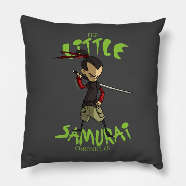 The Little Samurai Chronicles Pillow by ProlificLifeforms