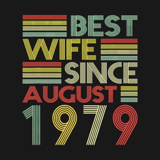 Wedding Anniversary Gifts Wife Since August 1979 T-Shirt