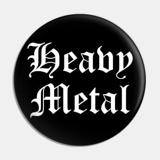 heavy metal logo Pin