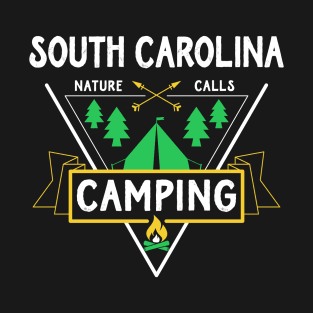 South Carolina USA Camping Outdoors Nature Adventure T-Shirt
