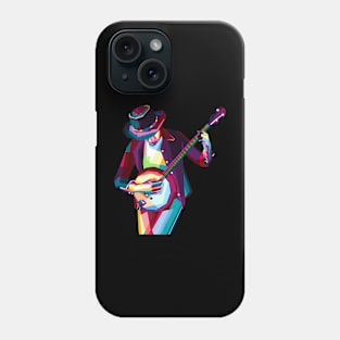 Man Bluegrass Player Rock Guitar Phone Case