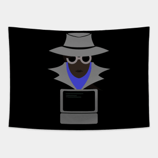 Lady Grey (Afro W/Computer): A Cybersecurity Design Tapestry