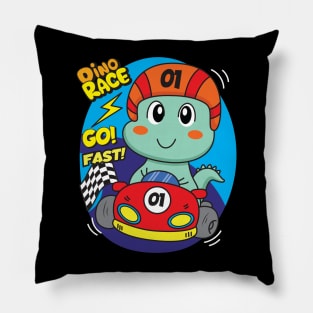 dino soccer player race Pillow