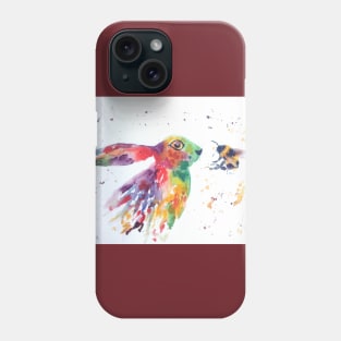 Colourful Hare and a Bumble bee Phone Case