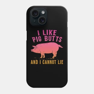 i like pig butts Phone Case