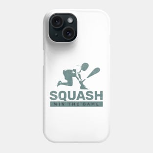 squash player win the game Phone Case