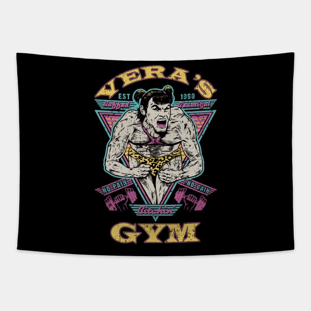 "VERA'S GYM" Tapestry by joeyjamesartworx