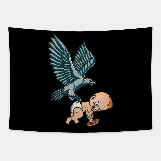 Fly Eagles Fly Philadelphia Eagles Philly Philly Tapestry by Gym & Juice Designs