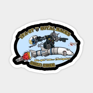 Royal Maces Rhino Nose Art Magnet