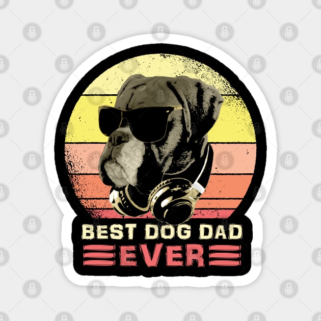 Best Boxer Dog Dad Ever Magnet by Nerd_art