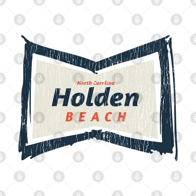 Holden Beach, NC Summertime Vacationing Bowtie Sign by Contentarama