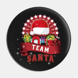 Team Santa Family Christmas Squad Pin