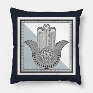 Hamsa Mandala Pillow