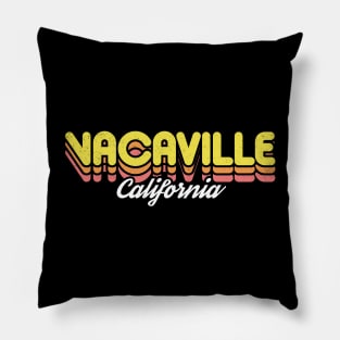 Retro Vacaville California Pillow