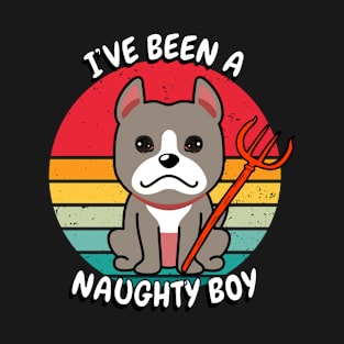 ive been a naughty boy - grey dog T-Shirt