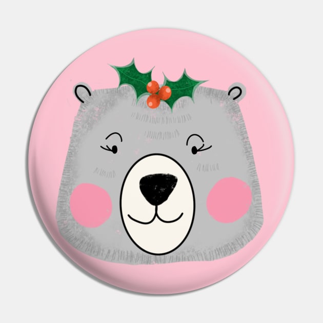 Cute Santa lady bear Pin by bruxamagica