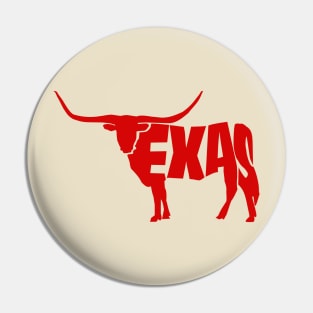 Texas Longhorn (Red) Pin