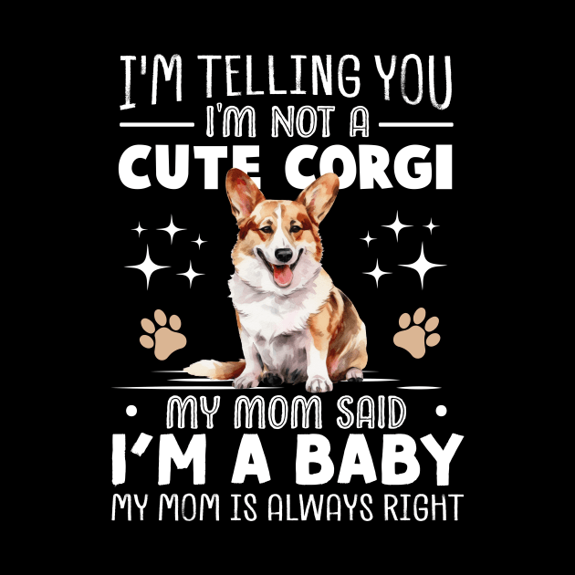 I'm telling you I'm not a corgi my mom said I'm a baby and my mom is always right by TheDesignDepot