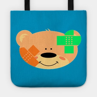 Teddy bear with Band Aid Tote