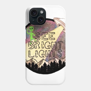 See Bright Lights Alien Logo Tee Phone Case