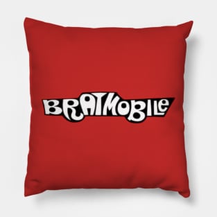 bratmobile logo riot grrrl 90's olympia Pillow