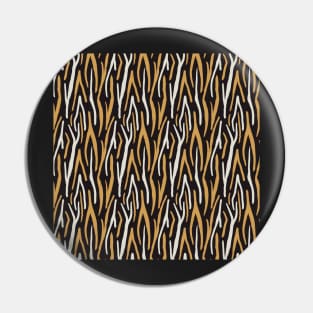 Modern Tiger Stripe Design Pin