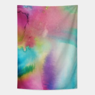 Colourful Abstract Watercolour Painting Tapestry