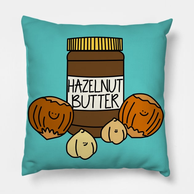 Hazelnut, butter, chocolate Pillow by My Bright Ink