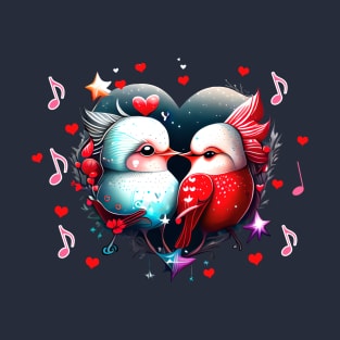 Birds in a heart T-Shirt