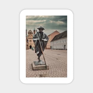 Statue of a Pilgrim to Santiago De Compostela, Speyer, Germany Magnet