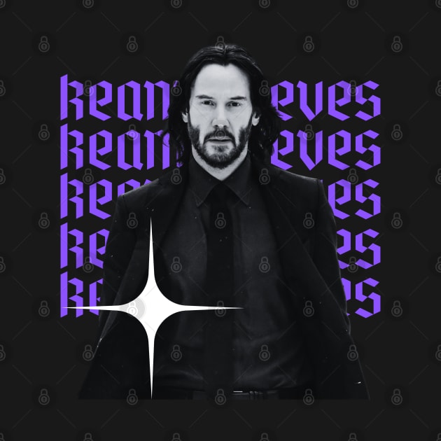 Keanu reeves x 80s retro by KawaKiwi