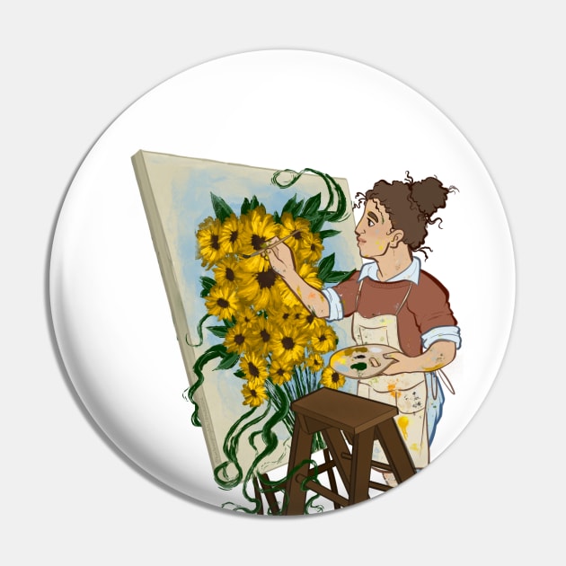 Patty Paints Flowers Pin by acearose