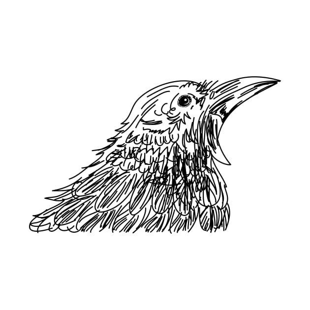 Sketchy Shouting Bird by SWON Design