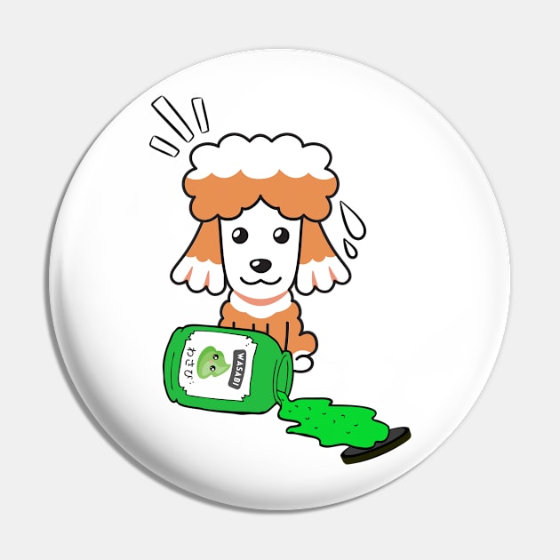 Cute French Poodle Spilled Wasabi sauce Pin by Pet Station