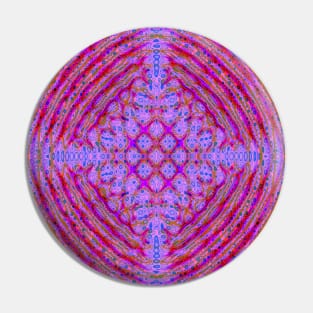 Paisley Kaleidoscope Fractal Pin