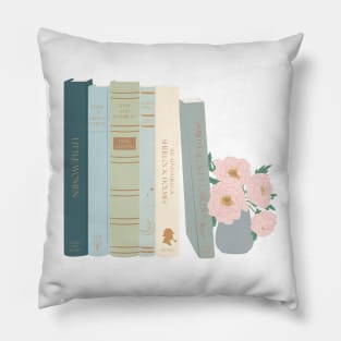 Vintage Bookshelf 1 Pillow