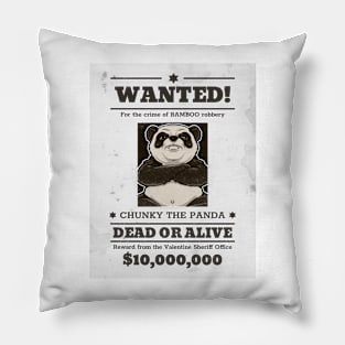 WANTED CHUNKY THE PANDA Pillow