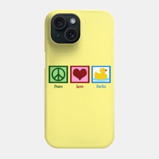 Peace Love Ducks Phone Case