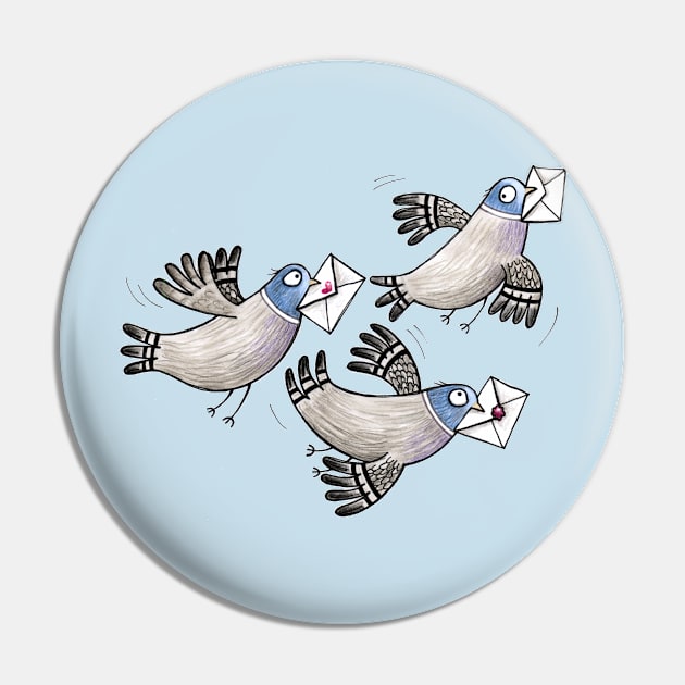 Brieftauben - Racing Pigeon - Taube - Dove Pin by JunieMond