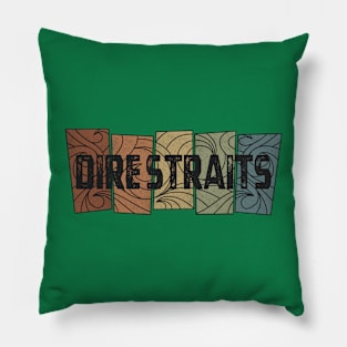 Dire Straits Retro Pattern Pillow