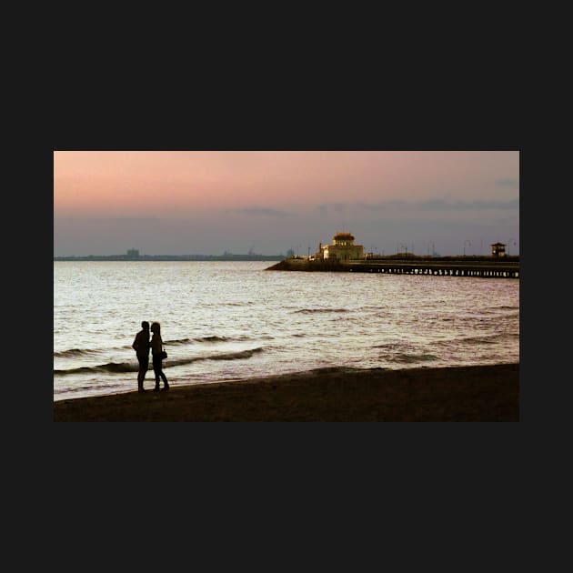 St Kilda Beach Sunset by rozmcq