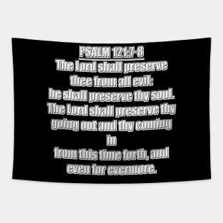 Bible Verse Psalm 121:7-8 Tapestry