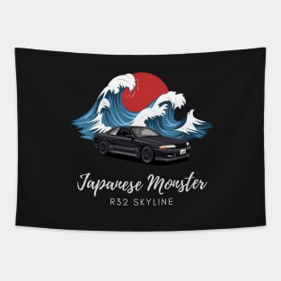 Japanese Monster R32 Skyline Tapestry