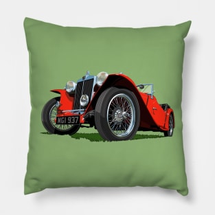 1937 MG Midget in red Pillow