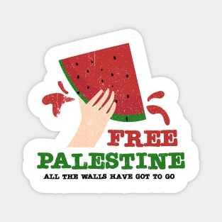 free palestine - all the walls have got to go Magnet