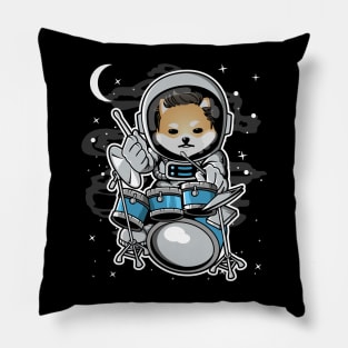 Astronaut Drummer Dogelon Mars ELON Coin To The Moon Crypto Token Cryptocurrency Blockchain Wallet Birthday Gift For Men Women Kids Pillow