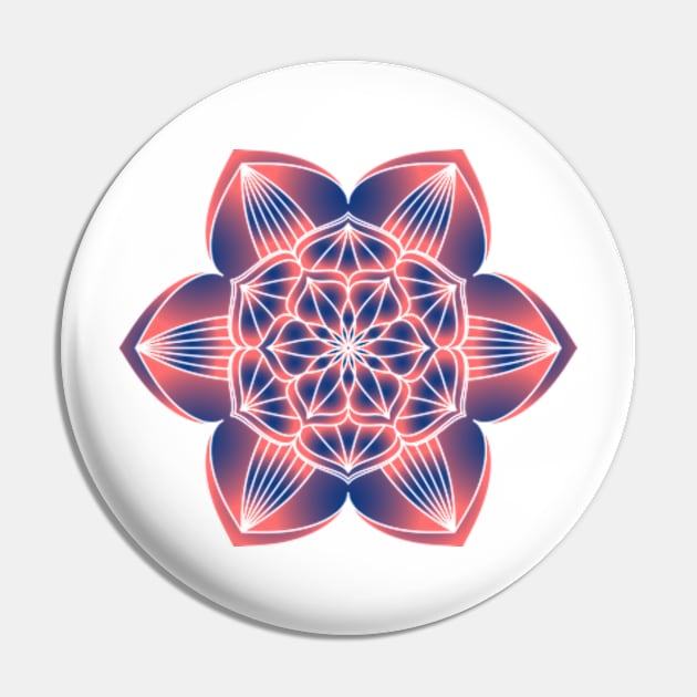 Decorative Purple Design Pin by Shop Ovov