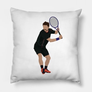 Best tennis backhand illustration Pillow