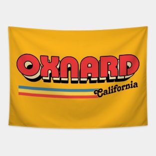 Oxnard, CA \/\/\/\ Retro Typography Design Tapestry